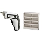 『電動ドライバー 充電式 RD110-W ホワイト』と『ラック スペースフィット 幅80×奥行29×高さ90cm オフホワイト S-SFR9080』のセット