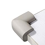 Paico Home Toddler Safty Protector Table Corner Guard NBR Foamed Material 6x3.5 CM - Gray by Paico