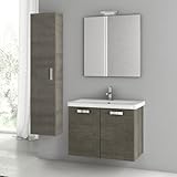 Nameeks cp24 ACF 30 "壁マウントVanity Set with木製キャビネット、セラミックTop with、 ACF CP24-637509917753