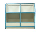 大川家具 岡製作所 おもちゃ箱 アンジュ 80cm幅 ブルー 179099