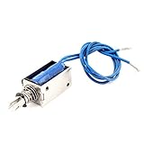 XDiscount DCソレノイド電磁石 プランジャー 交流 12V 0.7A 10mm プッシュプルタイプ