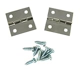 2pc。nickel-plated Squareヒンジネジで