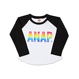 アナップ（ANAP） レインボーメタリックロゴ ラグランロンT【001ホワイト/90】
