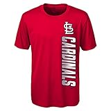 Louis Cardinals YouthパフォーマンスサイドバーTシャツ L レッド