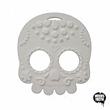 White Sugar Skull Silicone Teething Toy by Helles Teeth