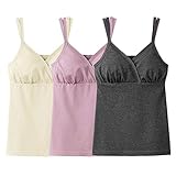 [ベルメゾン] マタニティ ブラキャミソール 3枚セット レース付き 産後 ミックス L