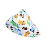 【06】キッズ・ベビー ・赤ちゃん用品 人気ランキング お食事エプロン お食事用スタイよだれかけ 子供の食事ビブ スカーフ 三角形状 柔らかい 簡易（5本）