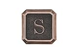 建築メールボックス3650orb-sアルミオイルはブロンズモノグラム – Letter " S "