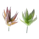 Lovoski 人工的　ミニチュア　植え付け　アロエ　ホーム　カフェ　デコレーション　