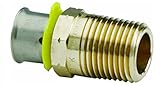 Viega PureFlowブロンズPex押しアダプタwithオス1 / 2 " x 3 / 4 "押しXオスNPT 2 Pack 80526 2