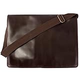 Canyon Outback Leather CY150B Nine Mile Canyon Leather Flapover Messenger Bag, Brown