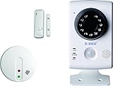 Z-BEN Wireless Smart Home IP camera kits ZB-IPBH02K H.264 IP Camera with PIR,wi-fi smoke detector an