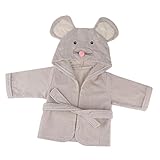 Dovewill 赤ちゃん　　ドレッシング　ガウン　　かわいい　　フード付き　　バスローブ　　タオル　　動物　　エコフレンドリー　　全6スタイル - マウス