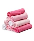 Spasilk 10 pack Soft Terry Washcloth- Pink and White by Spasilk [並行輸入品]