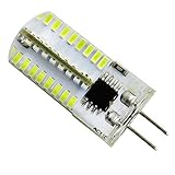 Pack 10,G4 LED Bulb Dimmable 120V 110V 130V AC 2.5W 300 Lumens 64pcs 3014 SMD Daylight Silicone Lamp
