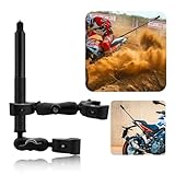 HAFOKO ヘビーデューティー モーターサイクル クランプ マウント キット バイク ハンドルバー と 59" 車用 インビジブル 自撮り スティック インスタ用 Insta 対応 360 X5 X4 X3 X2 X ONE RS R GO 3 適合 対応 Gopro 対応 モーターサイクル カメラ ダブル クランプ マウント キット,対応 Osmo Nano, 対応 Osmo 360