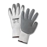 West Chester 715SNFLW/XS Gray Lunar Foam Nitrile Palm Dip on White Nylon Shell, X-Small (Pack of 12)