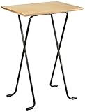 ハイテーブル 角W-82Tナチュラル/ブラック