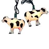 Kurt Adler 10-Light Cow Indoor/Outdoor Light Set [並行輸入品]