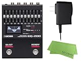 BOSS ボス - エフェクター／グラフィックイコライザー EQ-200 + 純正ACアダプター PSA-100S2 + マークスオリジナルクロス セット