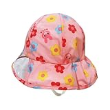 ホットビスケッツ(mikihouse) 働く車＆お花☆レインハット（雨用帽子） Ｓ(46-48cm) ピンク（08）