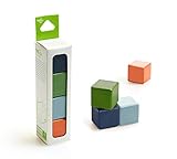 4 Piece Tegu Magnetic Wooden Block Cube Set, Nelson