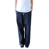 Pearls　おなか周りが決め手！妊娠初期～臨月～産後も快適♪ おなかノンストレス♪ マタニティ ワイドデニムパンツ (M　size, rigid)