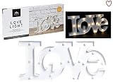 ホワイトLove LEDライト壁装飾