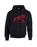 NCAA Richmond Spiders Slant 50 / 50 Blended 8オンスフード付きスウェットシャツ、M、ブラック