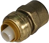 Aviditi 60612 1-Inch Pushfit Fitting Brass Female Adapter, 2-Pack by Aviditi
