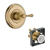 デルタDelta kvodca-t14097-h797-cz Cassidyバルブのみキットpressure-balance単一機能カートリッジメタルレバーハンドル付き、シャンパンブロンズシャンパンブ