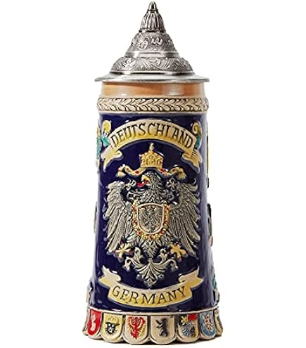 Amazon.co.jp: German Beer Stein Germany 0.5 litre tankard, yellow