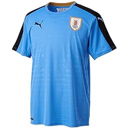 (プーマ)PUMA サッカー ウルグアイ ホーム レプリカ半袖シャツ 749035 [メンズ] 01 シルバーレークブルー/ブラック/ヴィクトリーゴールド S