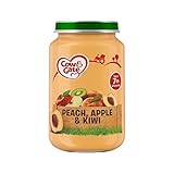 ステージ2ジャー桃、リンゴ＆キウイ200グラム (Cow & Gate) (x 6) - Cow & Gate Stage 2 Jar Peach, Apple & Kiwi 200g (Pack o