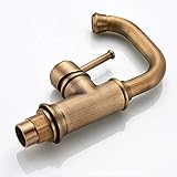 ヨーロッパの洗面器の蛇口温かいと冷たい銅の洗面器洗面器のアンティークの蛇口