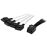StarTech.com 内部MiniSAS - SATAケーブル SFF-8643 - 4x SATA 1m SAS43SAT1M