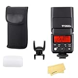 Godox TT350S カメラフラッシュ ソニー製カメラ対応：A7III、A7IV、ZV-E10、A77II、A99、A77、A350、EXC-RX10、A600、A9、A7R、A7RII、A7M3、A7MIV、A7R5、A6400、A6500など、ガイドナンバー36、2.4GワイヤレスTTL、ハイスピードシンクロ（1/8000秒）、リサイクルタイム0.1～2.2秒。