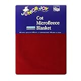 Junior Joy Cot Fleece Blanket (Dark Red) by Junior Joy