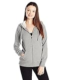 Volcom Junior's Lived In Sherpa Zip Up Hoodie Heather Grey Small [並行輸入品]