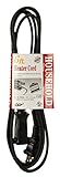 Coleman Cable 9336 15-Amp HPN Appliance Cord, Black, 6-Foot [並行輸入品]