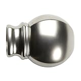 Levolor B72119012 Sapphire Circular Curtain Rod Set, 48-to-84-Inch Width, 5/8-Inch Diameter, Satin N