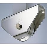 ヨコヅナ:ステンレス重量戸車 ステンレス枠 V型 110mm JBS-1105