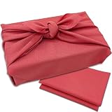 福正堂 風呂敷 【京都老舗の制作】 ふろしき furoshiki 一升瓶 大判 日本製 90㎝ ローズ