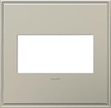 Legrand ( awc2gan4 ) Adorneアンティークニッケル2-gang壁プレート
