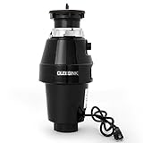 Cleesink 1/2 HP Food Waste Disposal, Kitchen Continuous Feed Garbage Disposal, 0.5 Horsepower, DC mo