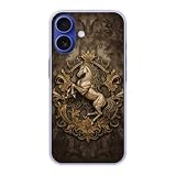 ArcDesign スマホケース iPhone17互換品 ハードケースタイプ スマホカバー アイフォン17互換品 シンプルデザイン 保護カバー 馬 ホース 40521