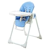 子供用ダイニングチェア 子供のダイニングチェアPP多機能折りたたみダイニングテーブルハイチェア (色 : 青)