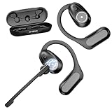 Earaku(イアラク) MicCuff Bluetoothヘッドセット【ビジネスエリート向け・脱着式マイクオープンイヤー型】Bluetooth5.4 通話用イヤホン 全方向性 一体両用 ENCノイズキャンセリング ミュート機能 取り外し可能なマイク 左右耳使用可能 耳掛け Type-C充電 IPX防水 運転 web会議 在宅勤務 日本語取扱説明書