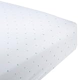 SwaddleDesigns Cotton Crib Sheet Made in USA Premium Cotton Flannel SeaCrystal and Sterling Little D