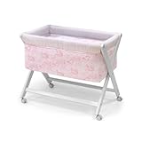 Cambrass 46 x 78 cm Wooden Crib X with Fabrics Collection Toile (Pink) by Cambrass